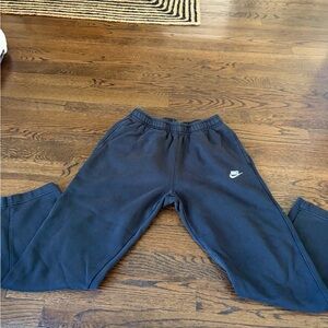 Nike Men’s Black Sweatpants with White Logo